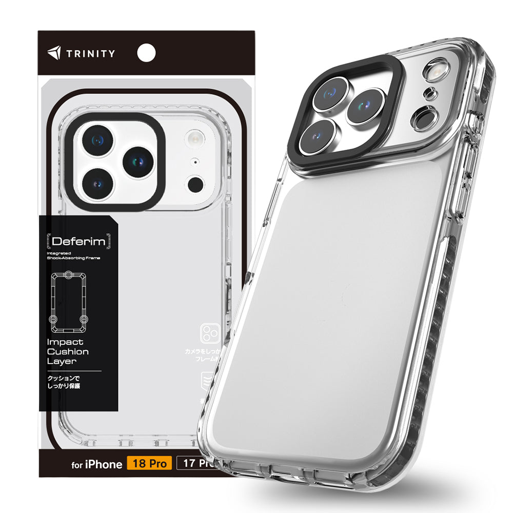 for iPhone [Deferim] 耐衝撃フレーム内蔵 TPUケース
