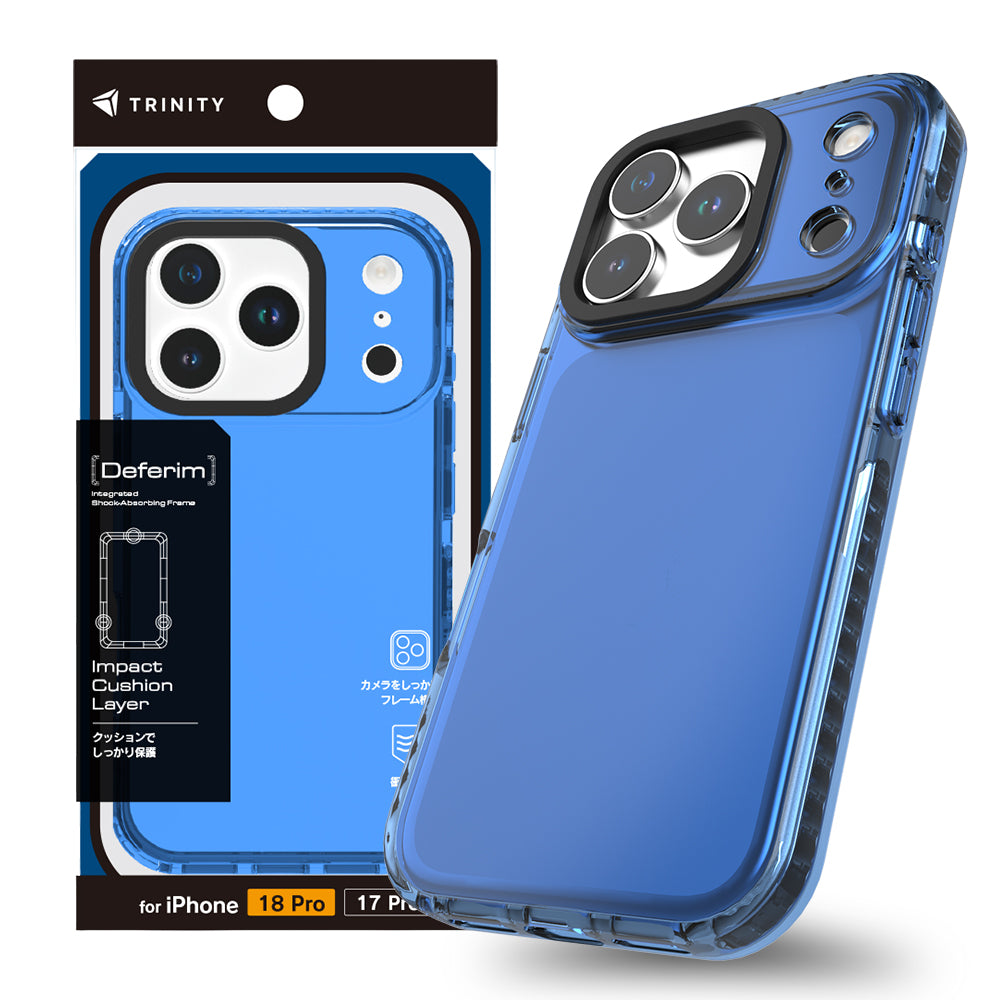 for iPhone [Deferim] 耐衝撃フレーム内蔵 TPUケース