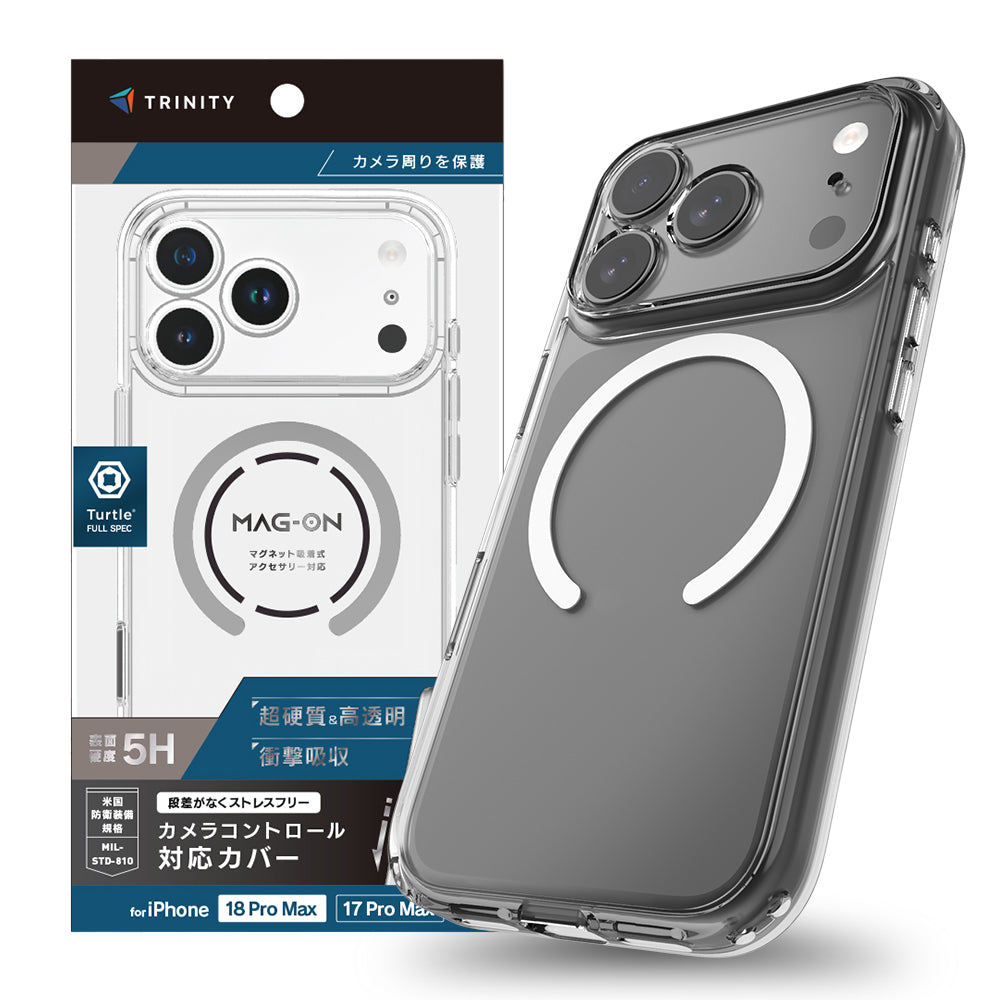 for iPhone [Turtle Solid FULLSPEC] カメラコントロール＆マグネット吸着式アクセサリー対応 超精密設計 ハイブリッドケース