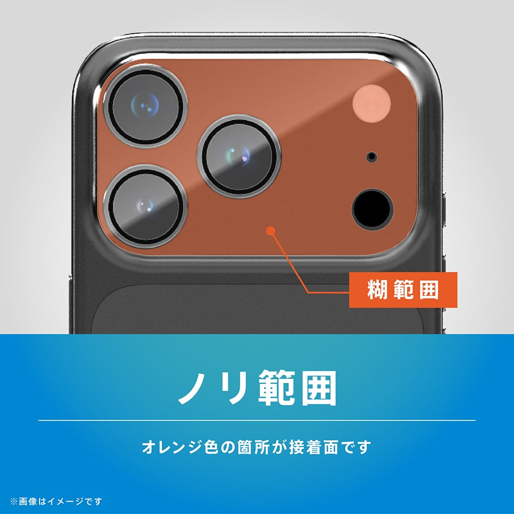 【予約製品】for iPhone [PicPro] トップコート2度塗り 最高峰の透過率 キレイに映す超高透明 カメラレンズ保護ガラス