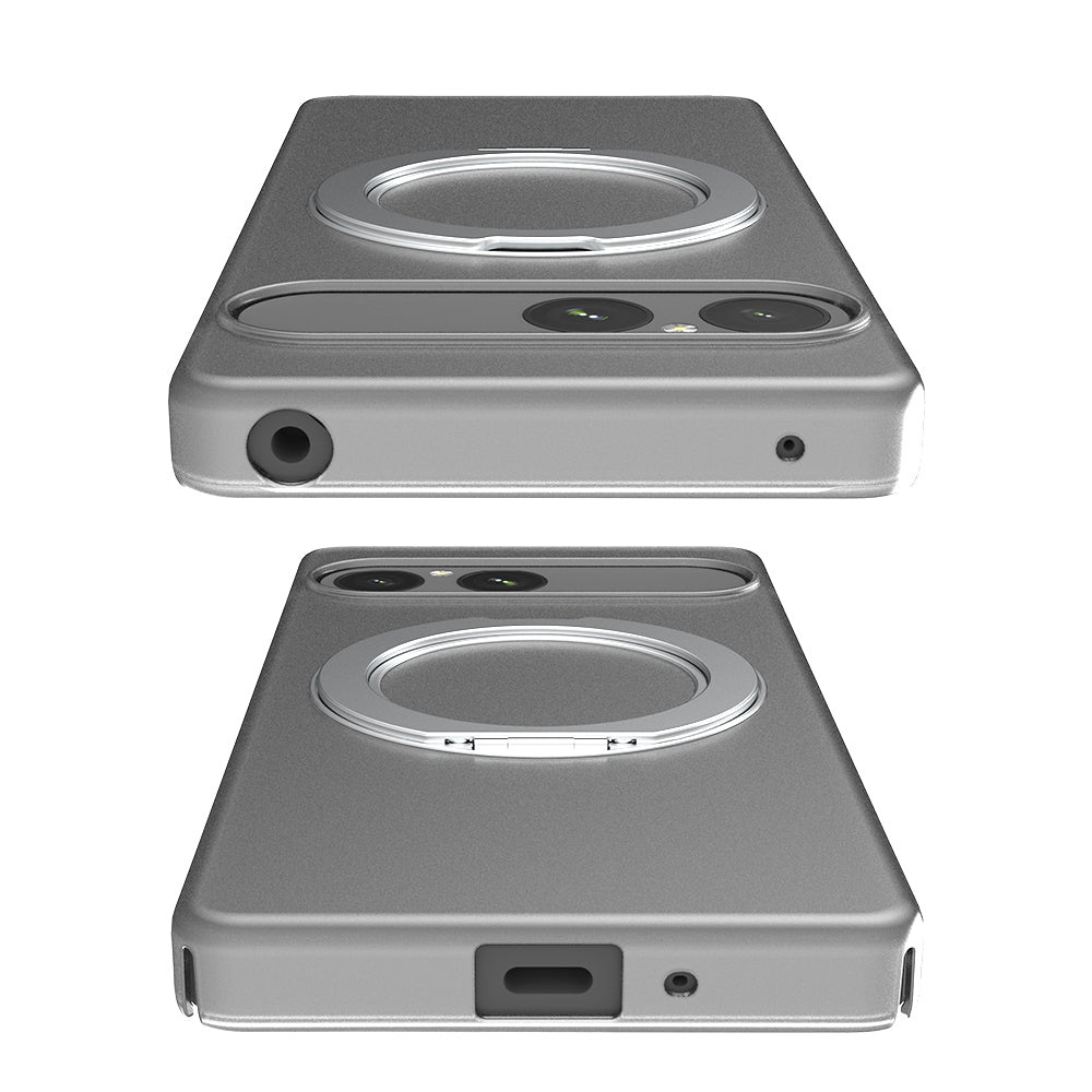 for Xperia [Silky Armor Defend Stand] リングスタンド付き超剛性シルキータッチハードケース
